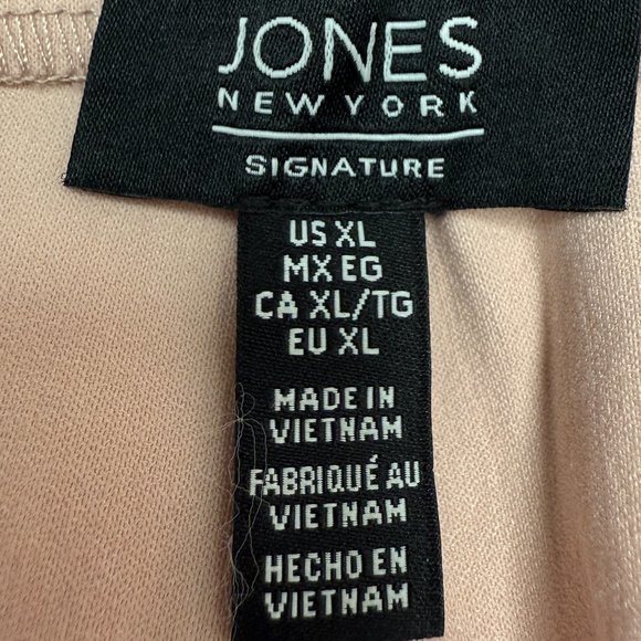 EUC Women's JONES NEW YORK Stretch Pull-On Pants Pink | Size XL - Picture 6 of 9